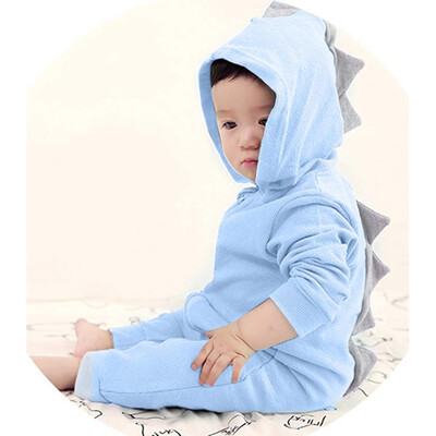 

Infant Toddler Baby Girls Boys Dinosaur Hoodie Romper Zip Clothes Jumpsuit