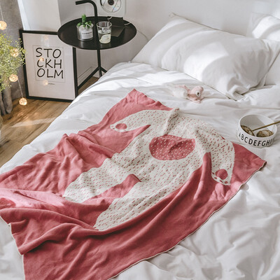 

Cotton Childrens Air Conditioning&Car Blankets Multi-functional Knitted Blankets Soft&Comfortable 80x110cm