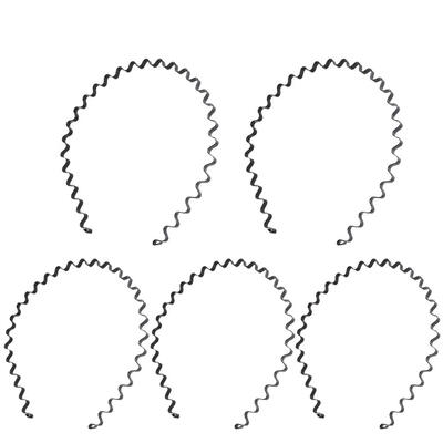 

Fashion Spiral Waved Metal Sports Hairband Men Women Hair Hoop Headwear