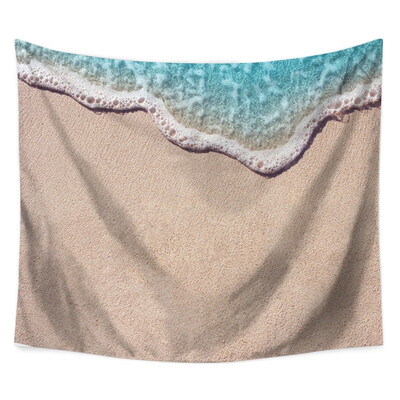 

Seascape Ocean Waves Tapestry Polyester Fabric Hippie Bohemian Print Home Decor Wall Hanging Tapestry Beach Throw Blanket