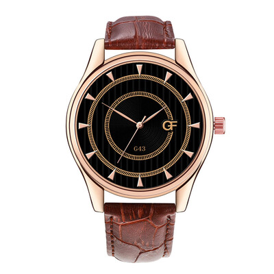 

Gobestart Hot Man Leather Watch Whatever Late Anyway Letter Watches New Pointer Glow