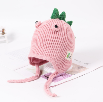 

Lovely Baby Winter Beanie Hat Knitted Cute Ear Dinosaur Warm Cap For Boy Girl