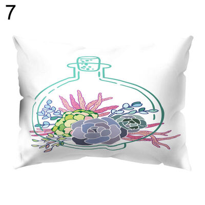 

Fresh Flower Cactus Throw Pillow Protector Case Cushion Cover Bedding Articles