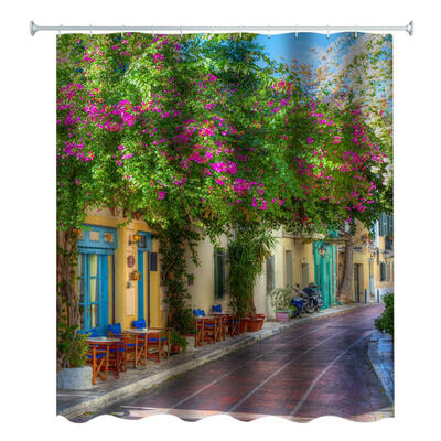 

3D Waterproof Shower Bath Curtain Landscape Print Bathroom Supplies