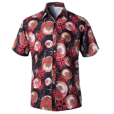 

Toponeto Spring&Summer Fashion Couple Personal Printed Short-sleeved Beach Tops