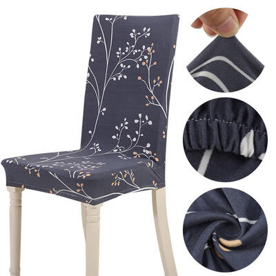 

Greensen Chair Cover Polyester Print Elastic Chair Cover Removable Protective Covers for Home Wedding Hotel
