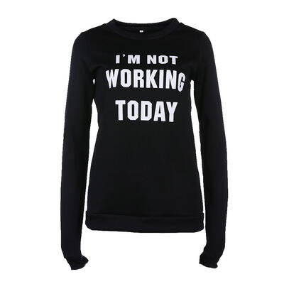 

Autumn Women Print Letters Pullover Family Matching Mother Sweatershirt
