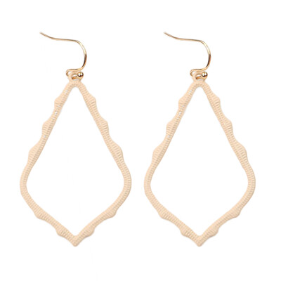 

Women Fashion Irregular Hollow Teardrop Shape Dangle Hook Earrings Jewelry Gift