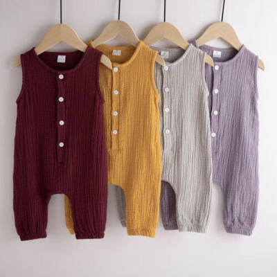 

Cute Newborn Baby Boy Girl Sleeveless Bodysuit Romper Jumpsuit Outfits Clothes