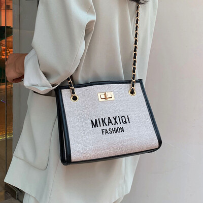 

Senior sense popular female bag 2019 new fashion shoulder bag foreign gas Messenger bag wild ins woolen chain bag
