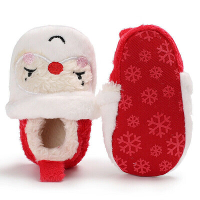 

Christmas Santa Shape Toddler Infant Soft Sole Baby Girls Boys Prewalker Shoes