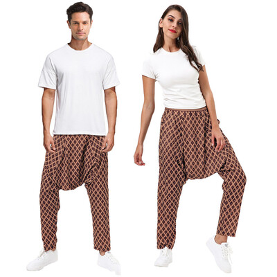 

Unisex Fashion Sport Jogging Couple Printed Casual Sweatpants Drawstring Pants
