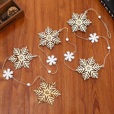 

〖Follure〗Christmas Decor Gifts Wooden Pendant Tree Ornament Party Home Hanging Decor