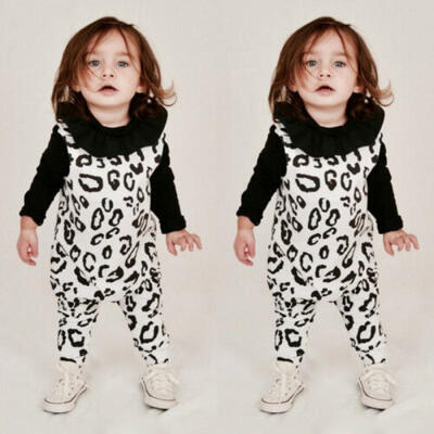 

Newborn Infant Baby Boy Girl Leopard Cotton Romper Jumpsuit Bodysuit Clothes Set
