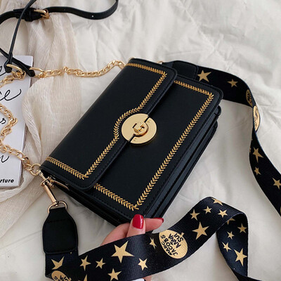 

The new model of the same kind of net red envelope girl summer embroidery chain oblique carry bag quality feeling one shoulder sma