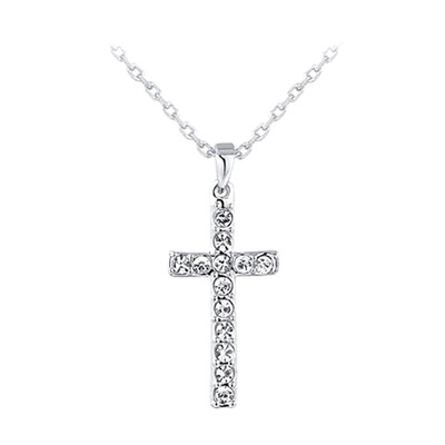 

Gold Color Cross Necklace Fashion Elegant Cross Jewelry For Women Girls Choker Necklace