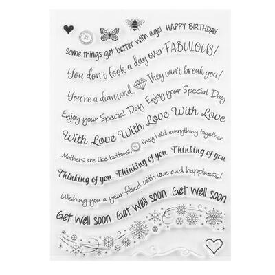 

Silicone Transparent Seals Clear Stamps for DIY Scrapbooking Photo Album