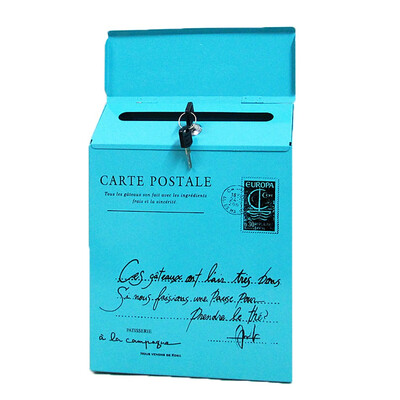 

Toponeto Vintage Retro Wall Mount Mailbox Mail Postal Letter Newspaper Box Waterproof
