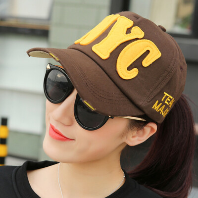 

South Korea NYC mens&womens sunscreen baseball cap tide couples spring&summer outdoor Korean sun visor cap