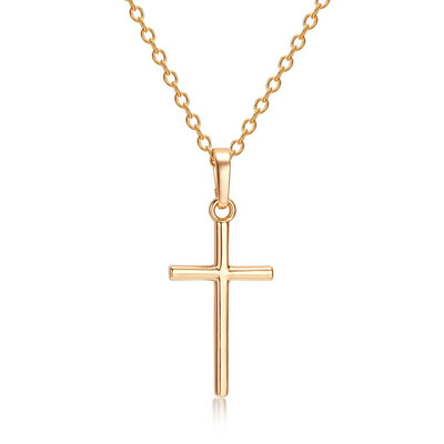 

Europe&the United States cross-border new fashion sleek ebay sizzling explosion section cross pendant necklace clavicle chain