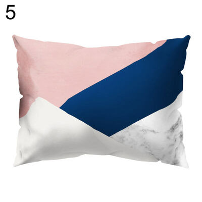 

Marble Grain Color Block Pillow Cover Cushion Case Car Sofa Bedroom Hotel Decor