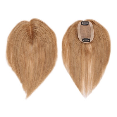 

Remy Human Hair Topper One Piece Clip in Toppers Extension Straight Real Mono Top piece Hair Piece for Thinning Hair Repair bald