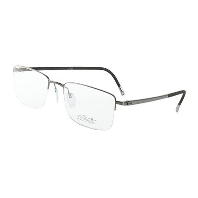 

Silhouette poetry neutral silver-gray frame silver-gray temple metal half-frame optical glasses frame glasses frame 5457 61 6080 53MM