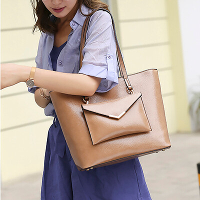 

Tailored Fashion Women Pure Color Leather Wild Bag Crossbody Messenger Shouldr Bags Tote
