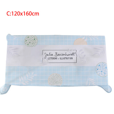 

Toponeto LETTERING ILLUSTRATION Tablecloth Home Decoration Rectangular Polyester Table Cloth Full Size