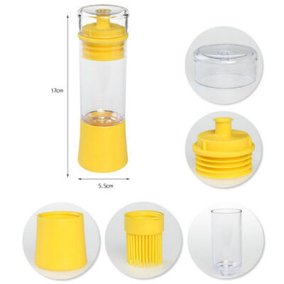 

1 pcs Dual purpose brush Multi-function&high temperature resistance Creative kitchen brush Silicone Honey Oil Brush BBQ tools