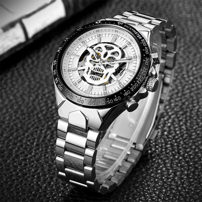 

Gobestart Watch Hollow Demon Dial Luxury Design Business Fashion Mens Mechanical Watch