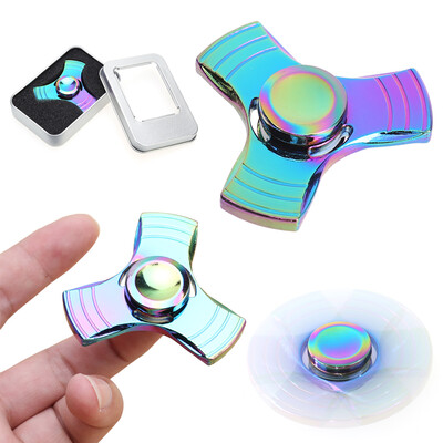 

Fidget Spinner Rainbow Metal Hand Spinner EDC Fingertip Gyro ADHD