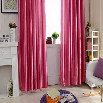 

Gobestart Fashion Window Curtains Solid Color Window Treatment Panels Door Drape