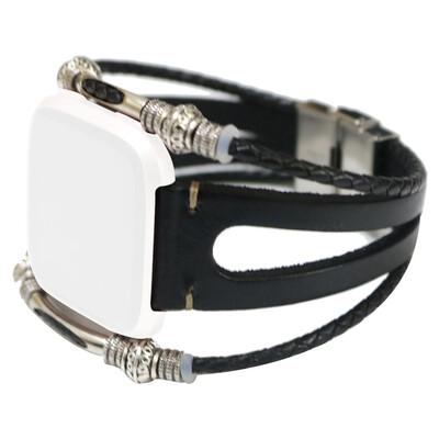 

〖Follure〗Replacement Leather Wristband Band Strap Bracelet For Fitbit VersaVersa Lite