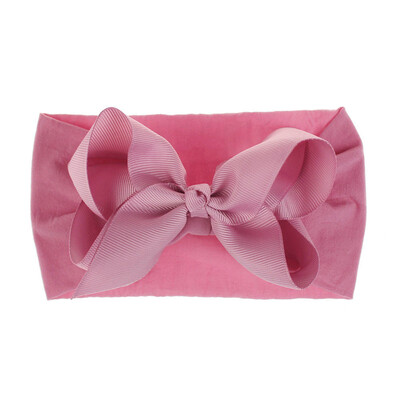 

SUNSIOM Soft Baby Girls Kids Toddler Bow Hairband Headband Turban Big Knot Head-Wrap New