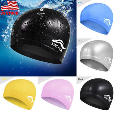 

Unisex Silicone Swimming Swim Cap Flexible Durable Elastic Bathing Swimming Hat