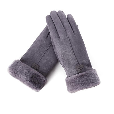 

Womens Winter Warm Gloves Touchscreen Outdoor Female Gloves with Fluff Lining