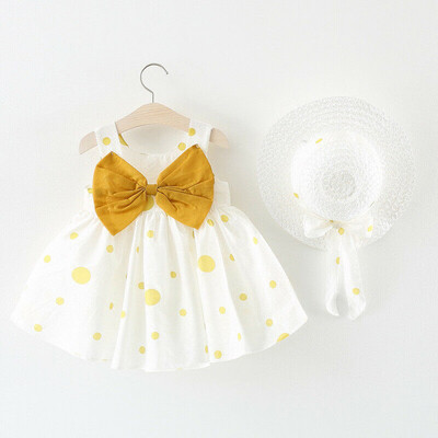 

Baby Girl Floral Summer Dress Newborn Toddler Bow-knot Wedding Party Sundress
