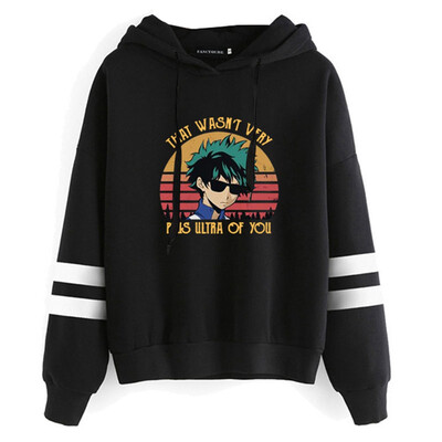

Ailin Online My Hero Academia Hooded Hoodie Japanese Anime Round-Neck Sweatshirt for Lovers Men&Women