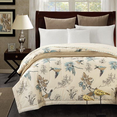

1pcs Cotton The Lovely Bird Bedspreadsummer Blanket Duvet Quilt150x200cm And 200x230cm Cotton Bed Cover