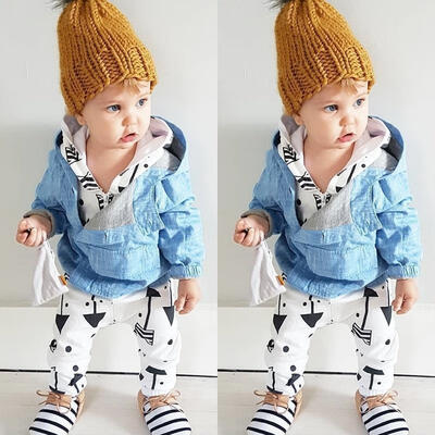

Cute Newborn Kids Baby Boys Romper Hooded Jumpsuit Bodysuit Clothes Outfit 0-2Y