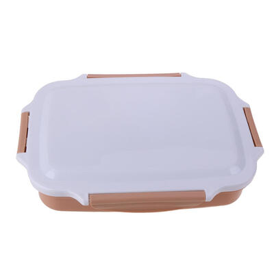 

304 Stainless Steel Lattice 2 Layers Insulated Lunch Box Microwave Oven Box