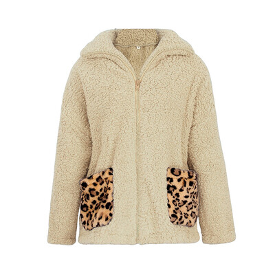 

Women Winter Warm Teddy Bear Fleece Jacket Ladies Casual Fur Trench Coat Outwear