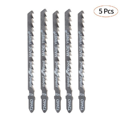 

5 pcs JigSaw Blades Woodworking Curve Saw Power Tools Jigsaw Metal Universal Fine Teeth Medium Tooth Wood Curve Cutting Saw Houtbe