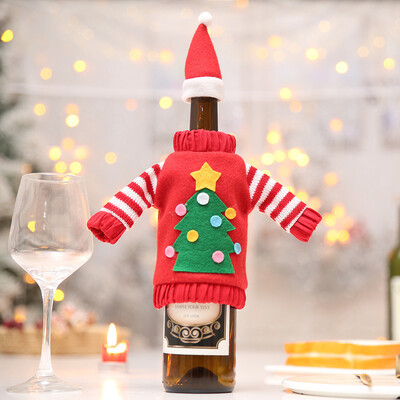 

Gobestart 1pc Christmas Wine Bottle Snowman Santa Decoration Xmas Bottle Cap Xmas Decor
