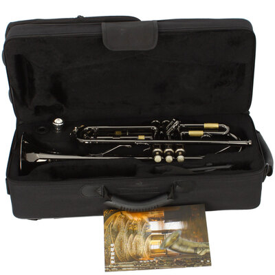 

Ktaxon New Bb Trumpet Black Nickel Plating with Mouthpiece