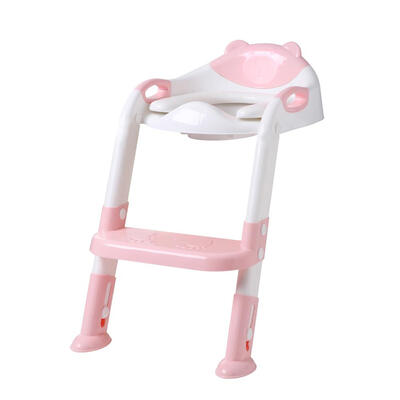 

Baby Potty Seat Children Training Safety Toilet Seat with Adjustable Ladder