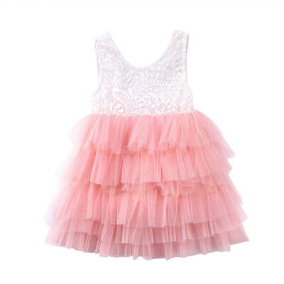 

Toddler Kids Baby Girls Lace Dress Party Prom Bridesmaid Party Pageant Dresses