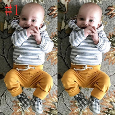 

Toddler Newborn Baby Boy Girl T-shirt TopsPants Outfits Set Clothes lot