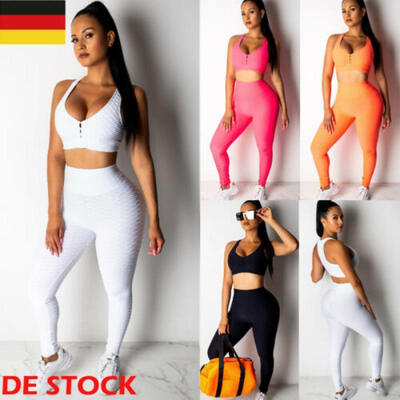 

Damen Fitness Yoga Gym Set Sportbekleidung Bra Leggings Pants Workout Running